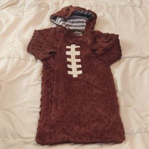 Mud Pie Minky Football Sack, 0-6 Months